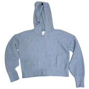 Blue Hooded Women's Sweater